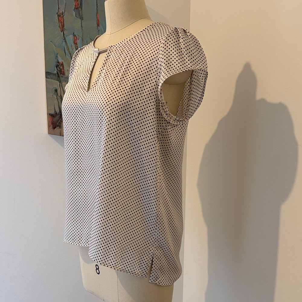 Polka Dot Women's Top - Black and White